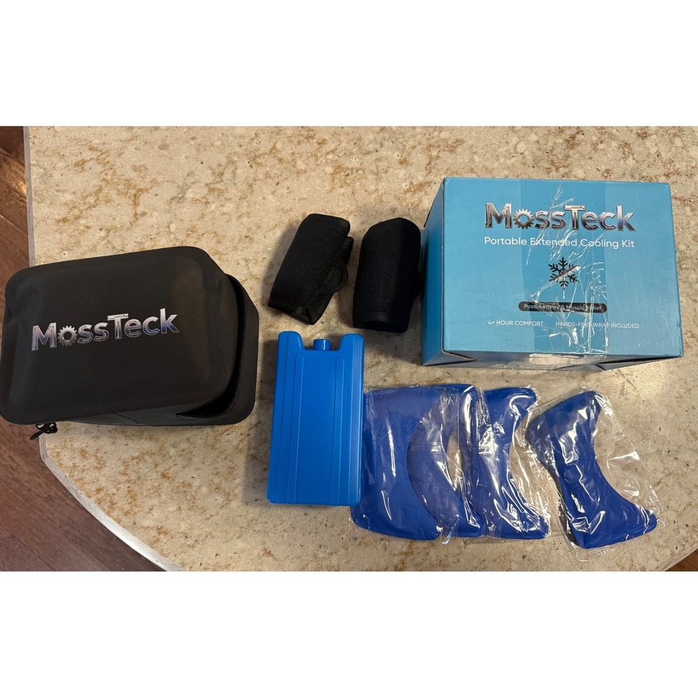 MossTeck Portable Extended Cooling Kit ARC Chill Pack with Insulated Bag & Wraps